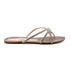 Gold Knotted Rhinestone Flat Sandal For Women 2377